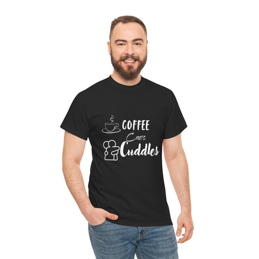 Coffee Cuddles Unisex Heavy Cotton Tee- Men
