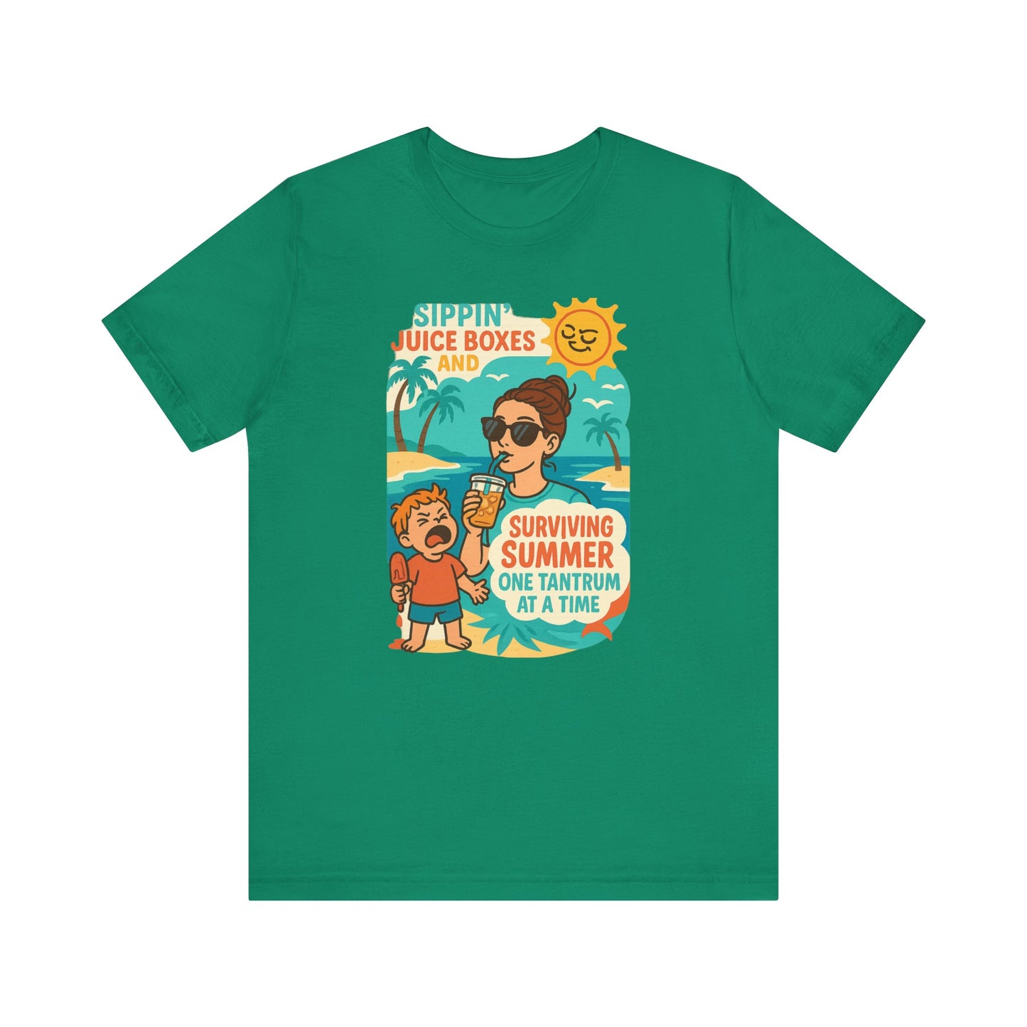 Summer Survival Tee: Fun Family Vibe, Perfect for Mommies, Beach Days, and Playdates, Gifts for Moms, Summer Apparel