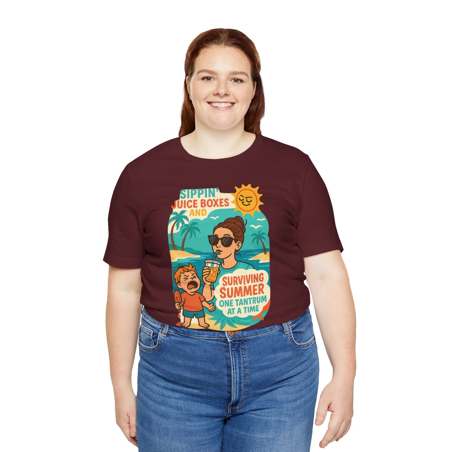 Summer Survival Tee: Fun Family Vibe, Perfect for Mommies, Beach Days, and Playdates, Gifts for Moms, Summer Apparel