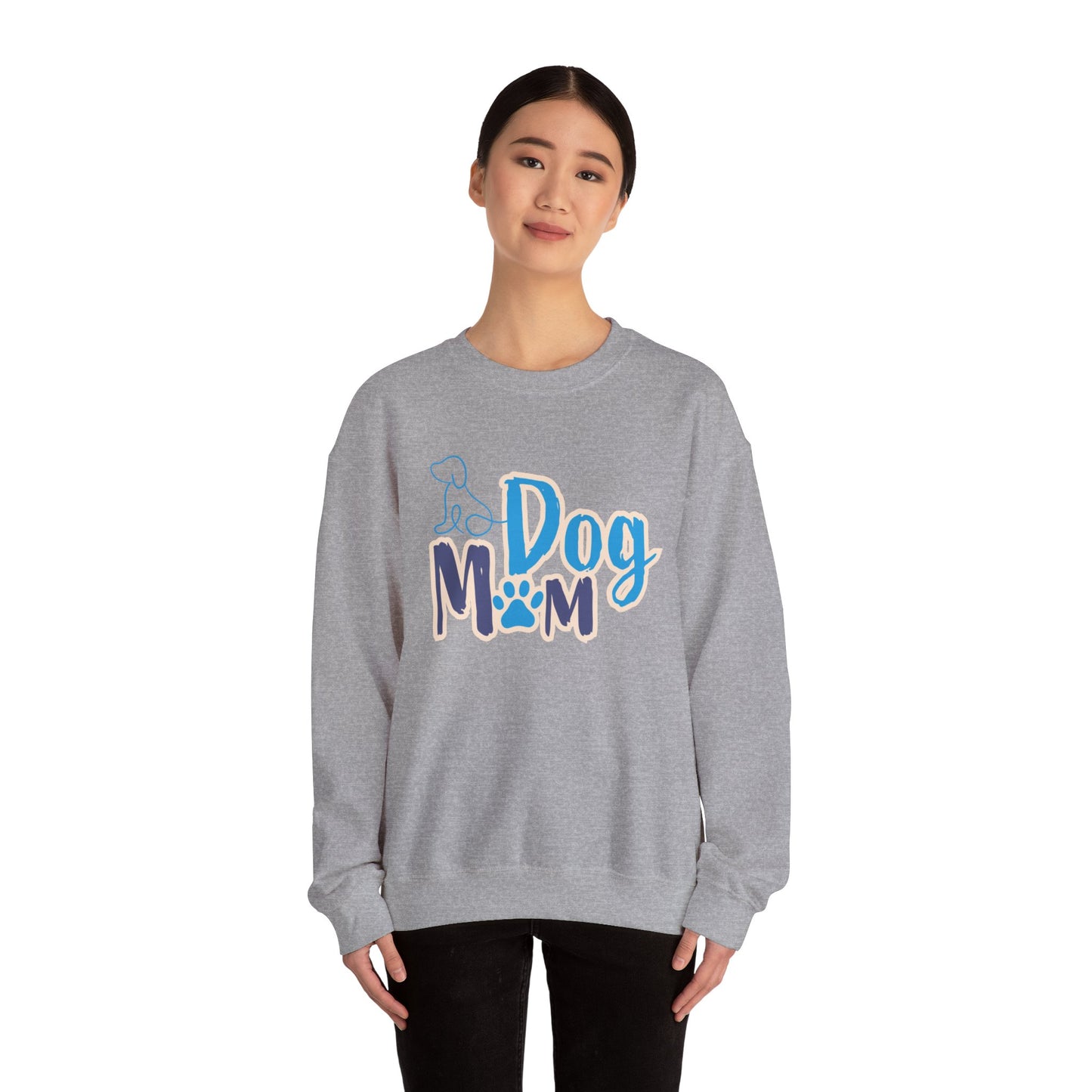 Dog Mom Sweatshirt, Unisex Dog Lover Crewneck, Pet Owner Gift, Cozy Casual Wear, Birthday & Holiday Gift for Dog Lovers
