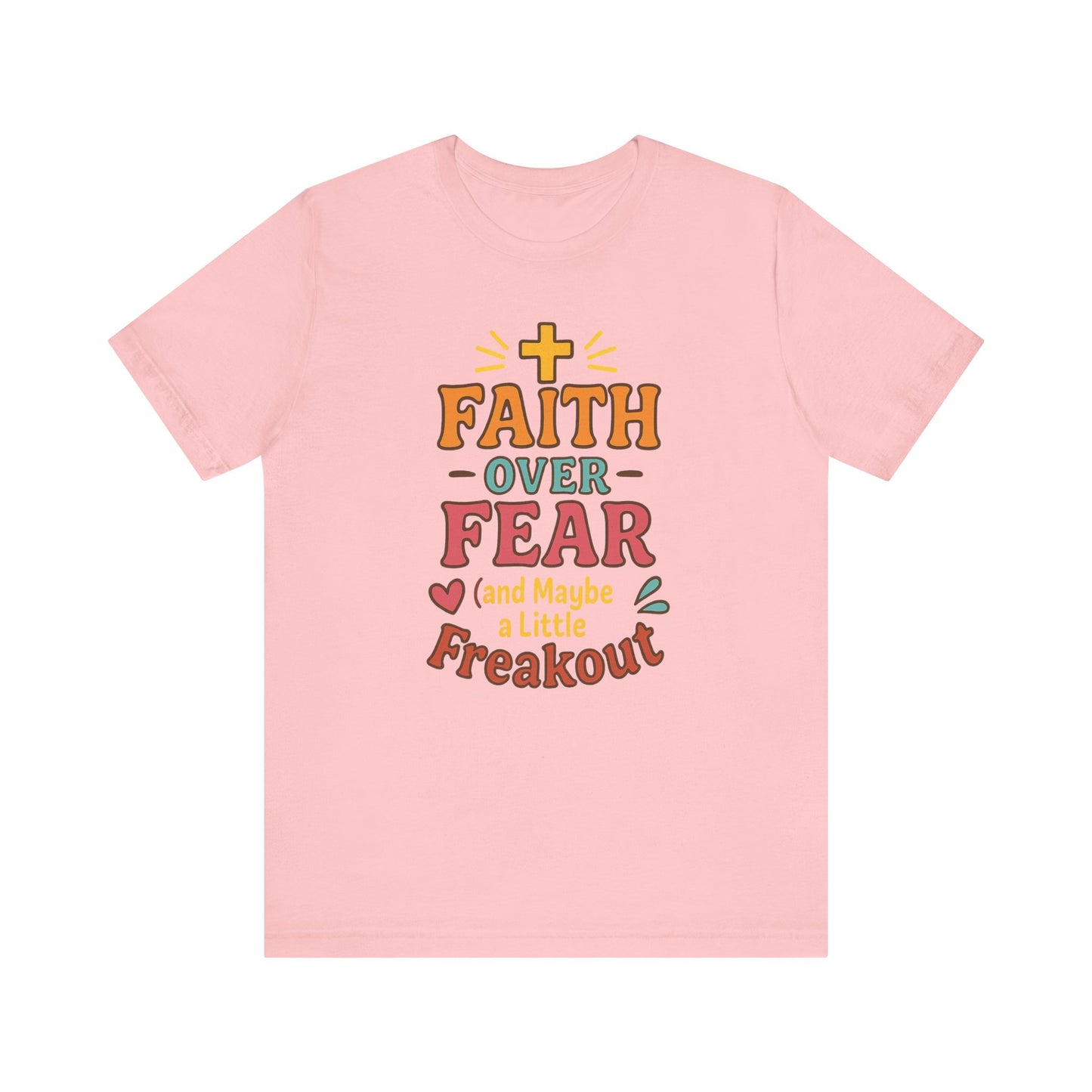 Faith Over Fear Inspirational T-Shirt, Christian tee, Motivational Shirt, Gift for Believers, Spiritual Apparel