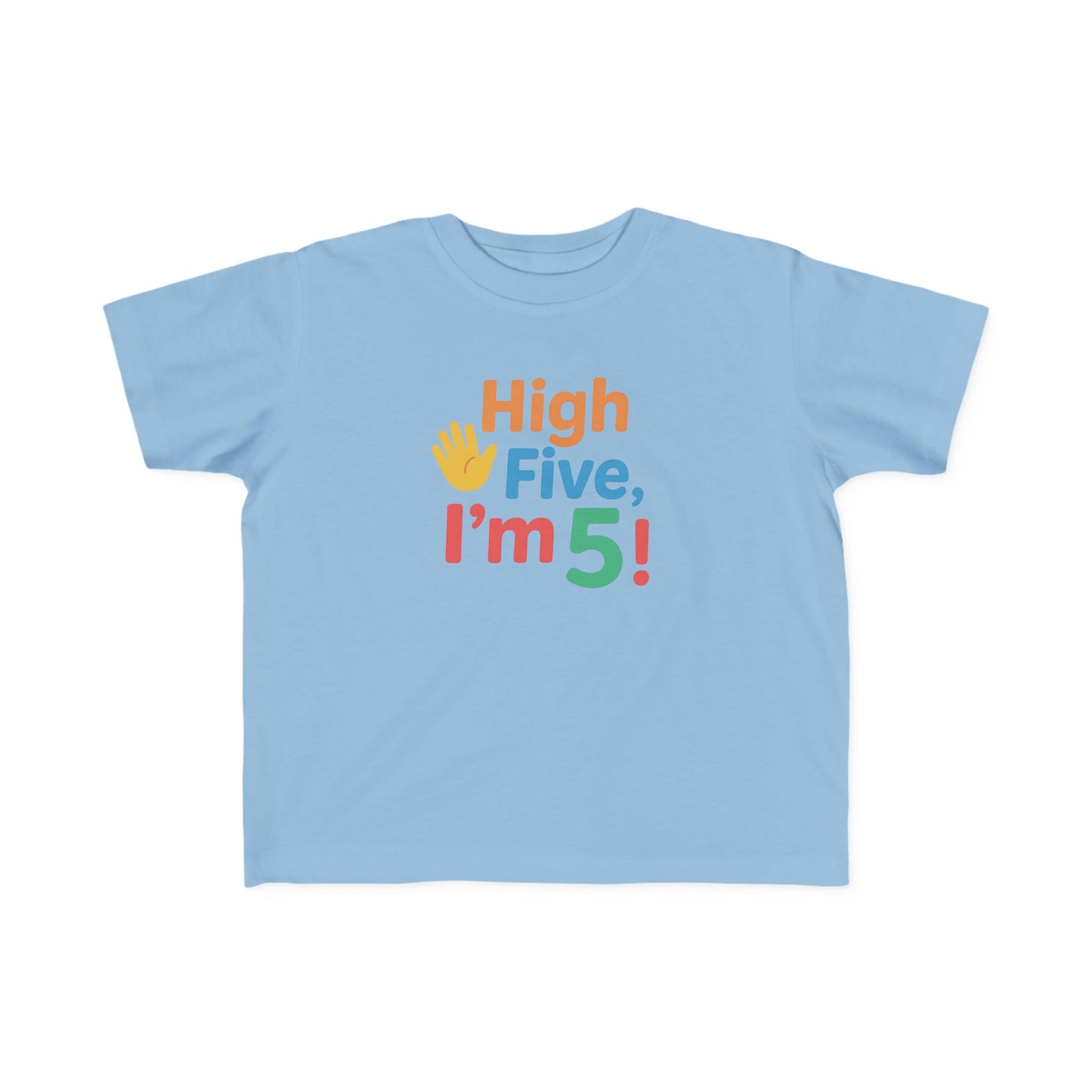Toddler Birthday Tee | High Five I’m 5 | Fun Kids Shirt, 5th Birthday Gift, Toddler Apparel, Celebration Tee, Kids Party Outfit
