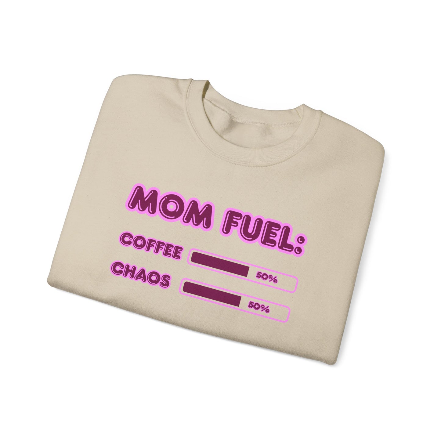 Mom Fuel Crewneck Sweatshirt - Comfortable and Fun Gift for Moms