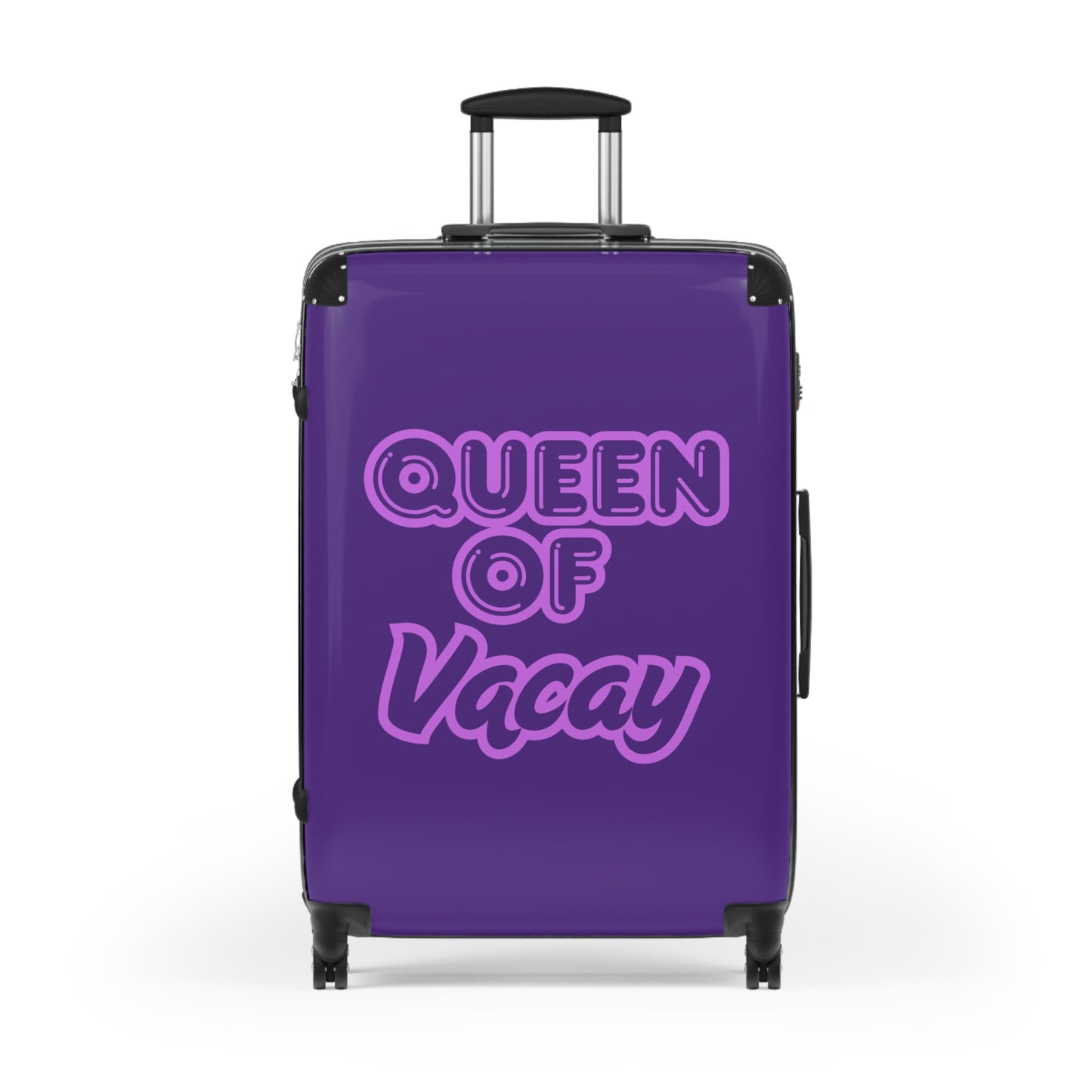 Purple Queen of Vacay Carry-On Suitcase