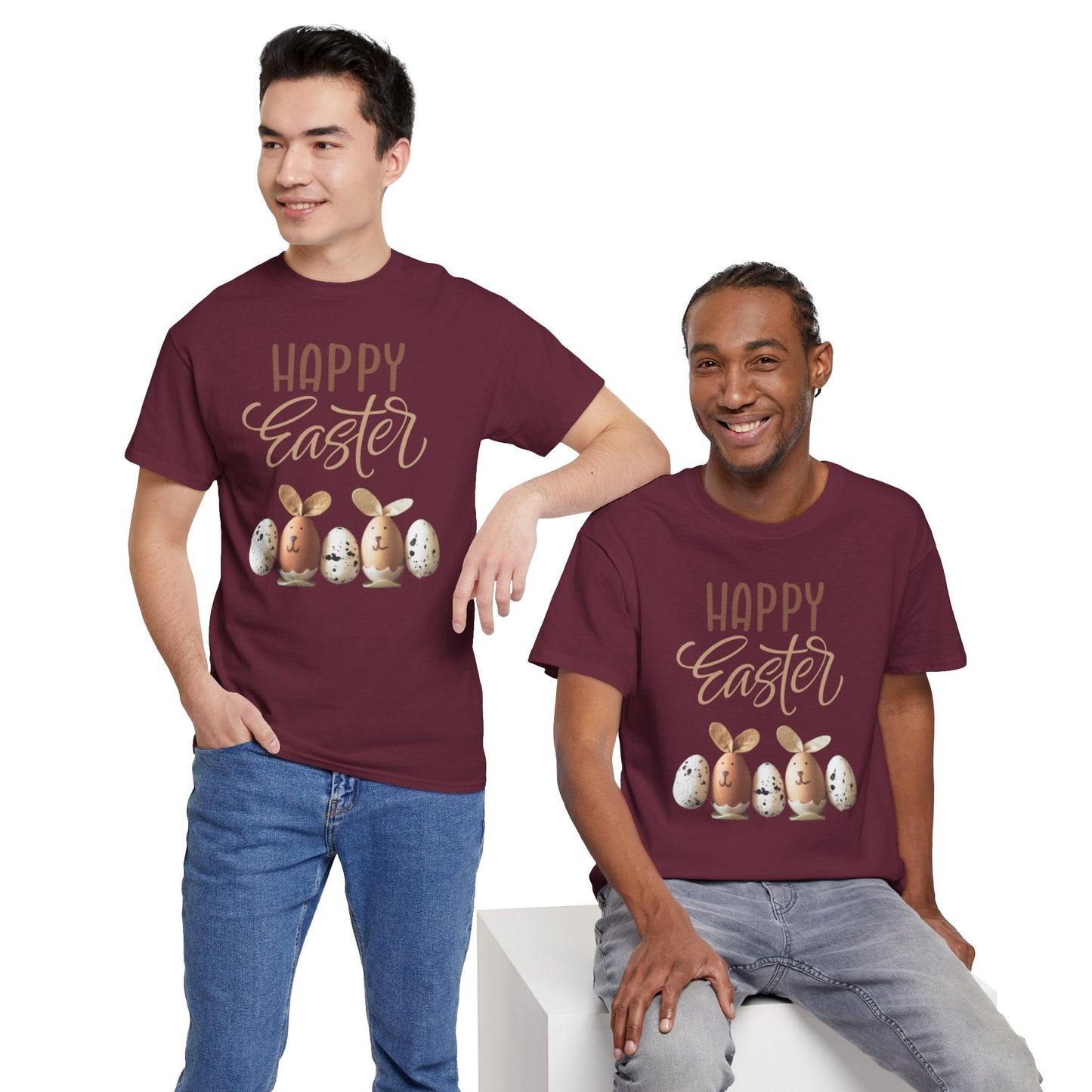 Happy Easter Unisex Heavy Cotton Tee