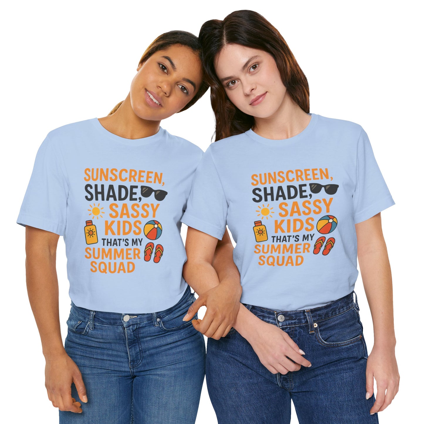 Sassy Summer Squad Tee - Fun Unisex T-Shirt for Family Outings, Beach Days, Summer Parties, Mom Gift, Kids Activity