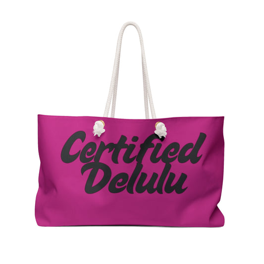Certified Delulu Weekender Bag - Stylish Travel Tote for Getaways