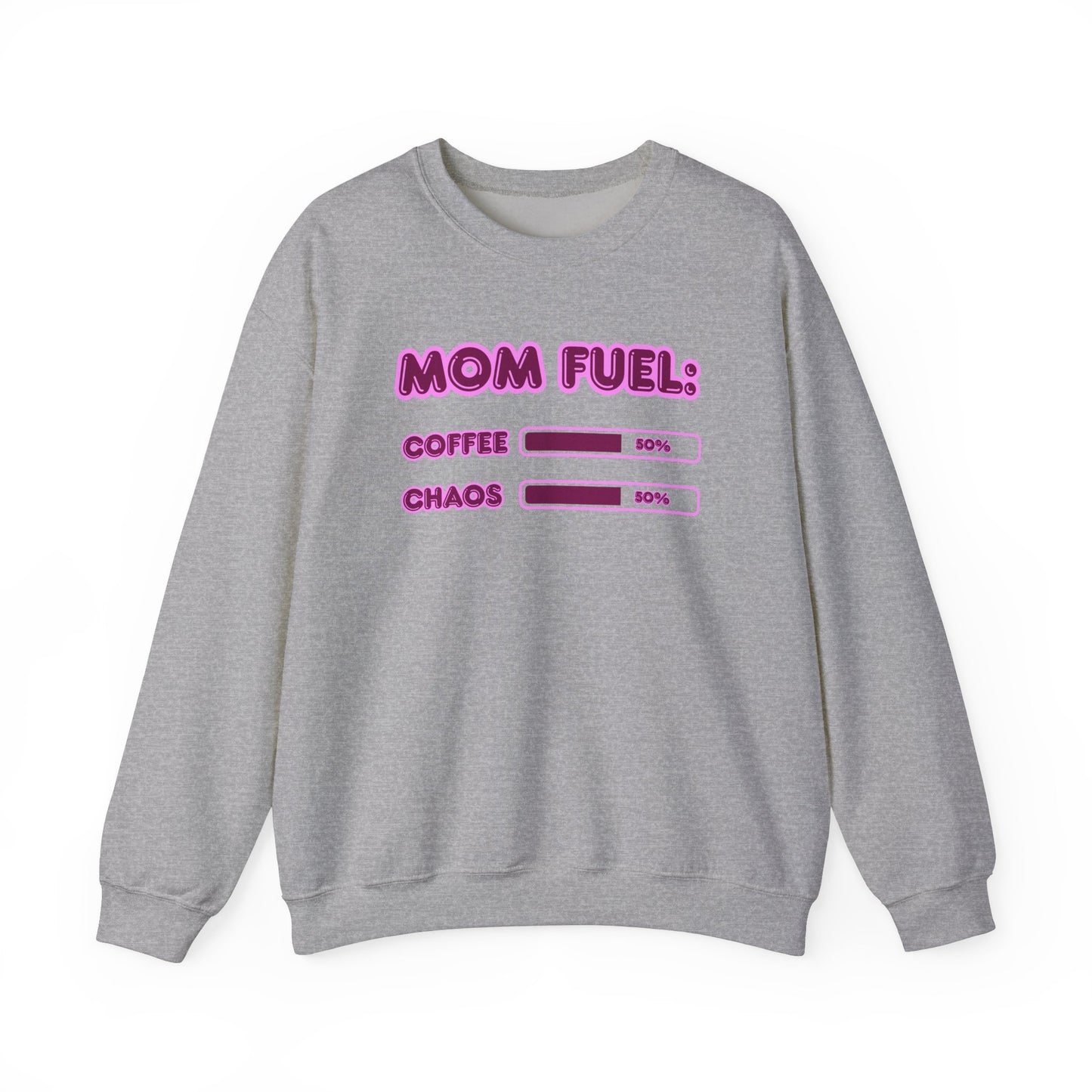 Mom Fuel Crewneck Sweatshirt - Comfortable and Fun Gift for Moms