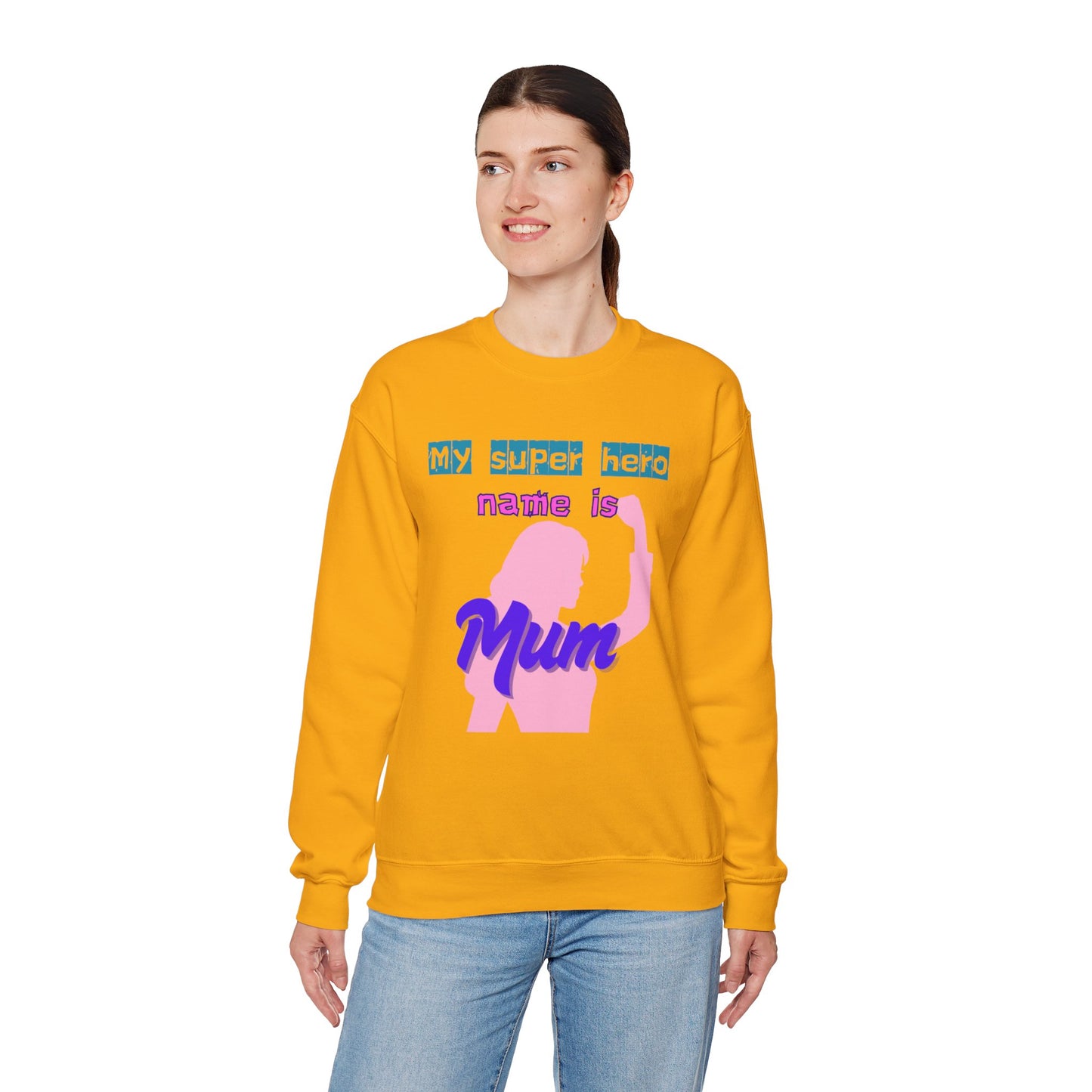My Super Hero Mum Sweatshirt | Print on front and Back
