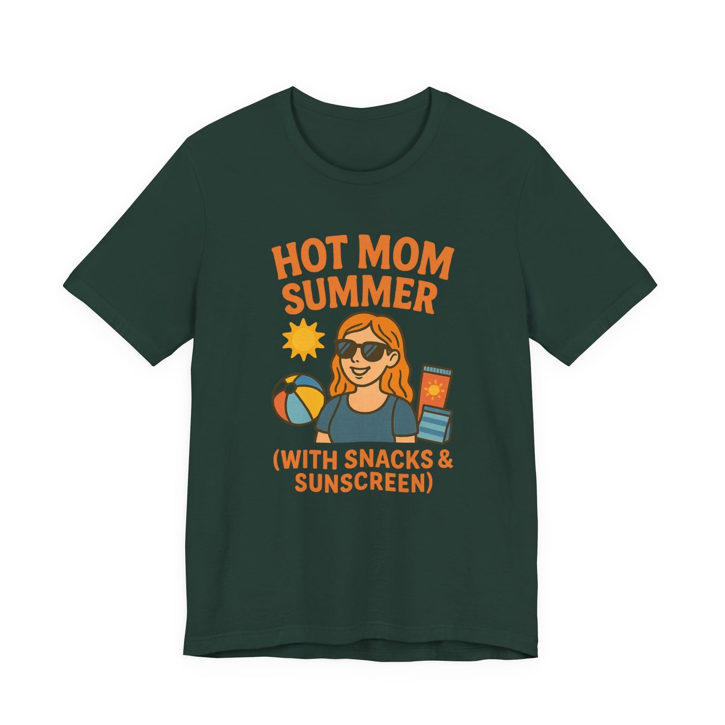 Hot Mom Summer Tee, Perfect for Summer Vacations, Mothers Day Gift, Family Outings, Beach Parties, Fun Summer Style