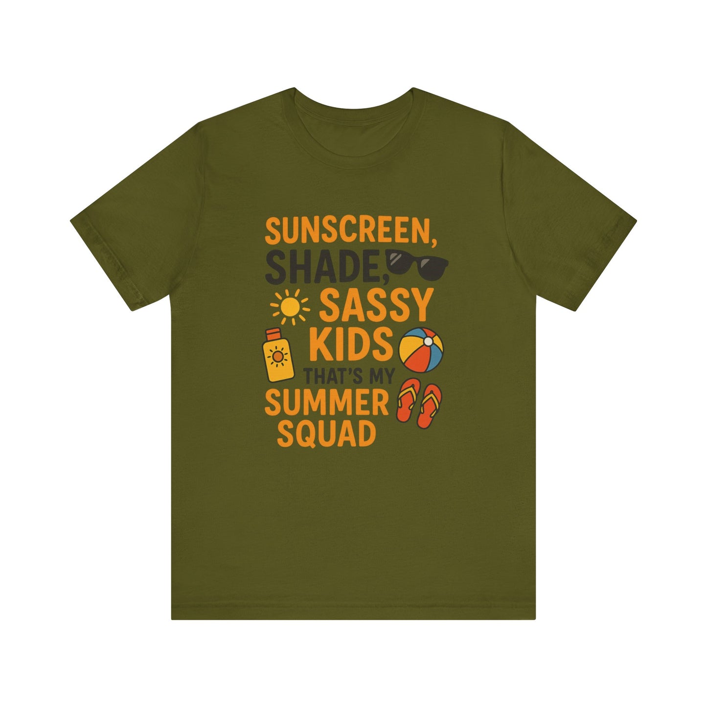 Sassy Summer Squad Tee - Fun Unisex T-Shirt for Family Outings, Beach Days, Summer Parties, Mom Gift, Kids Activity