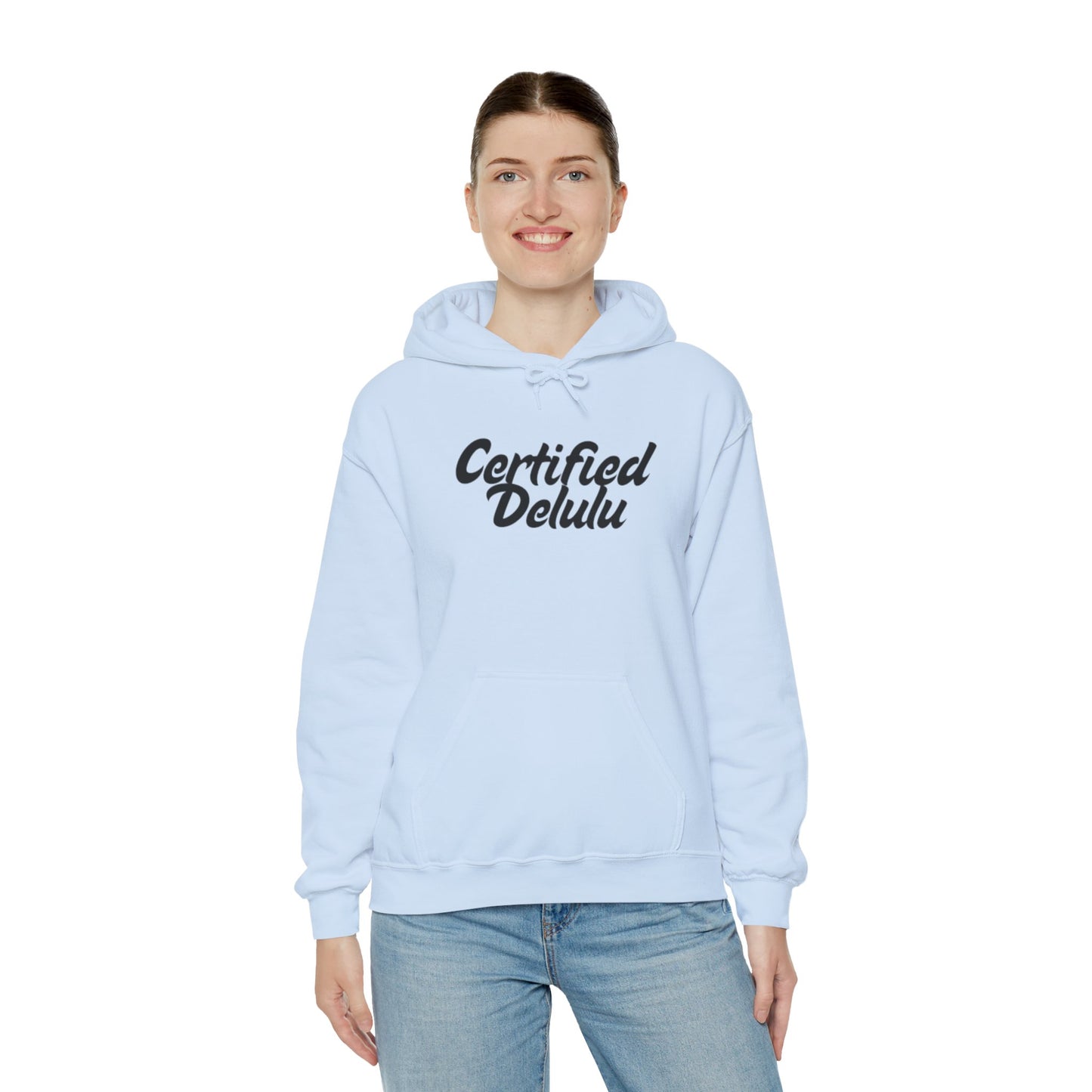 Certified Delulu Unisex Hoodie - Cozy Sweatshirt for Everyday Comfort
