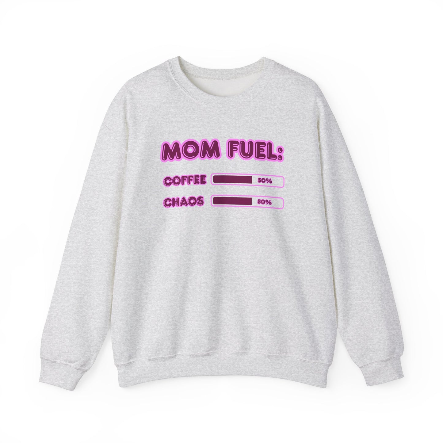 Mom Fuel Crewneck Sweatshirt - Comfortable and Fun Gift for Moms
