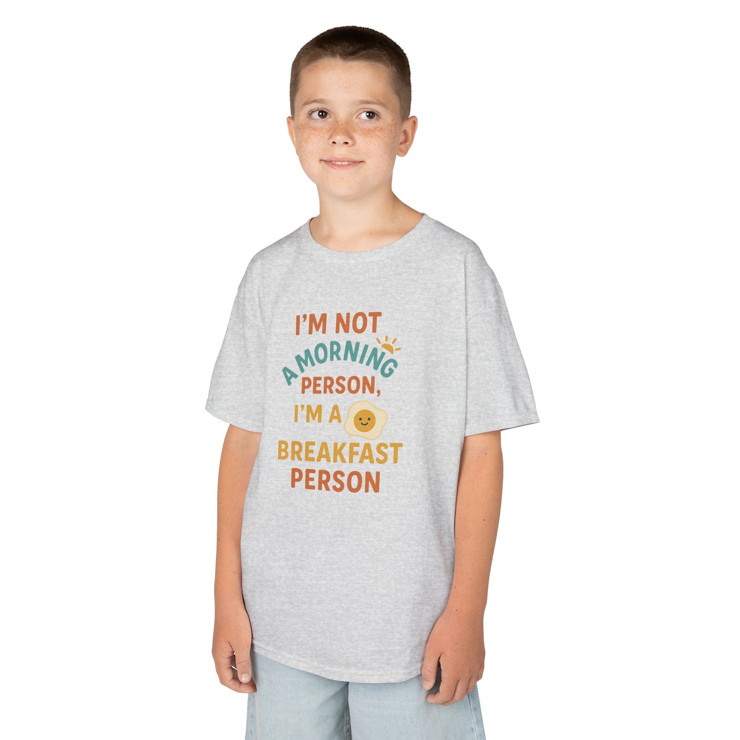 Funny Breakfast Kids Tee for Little Food Lovers, Kid's Cotton Shirt, Morning Humor Tee, Gift for Foodie Kids, Cute Toddler Outfit