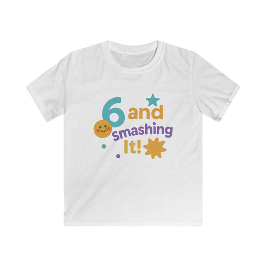 Kids Birthday Celebration Tee, Fun Kids Birthday Shirt, 6th Birthday Gift, Kids Party T-Shirt, Cute Kids Outfit