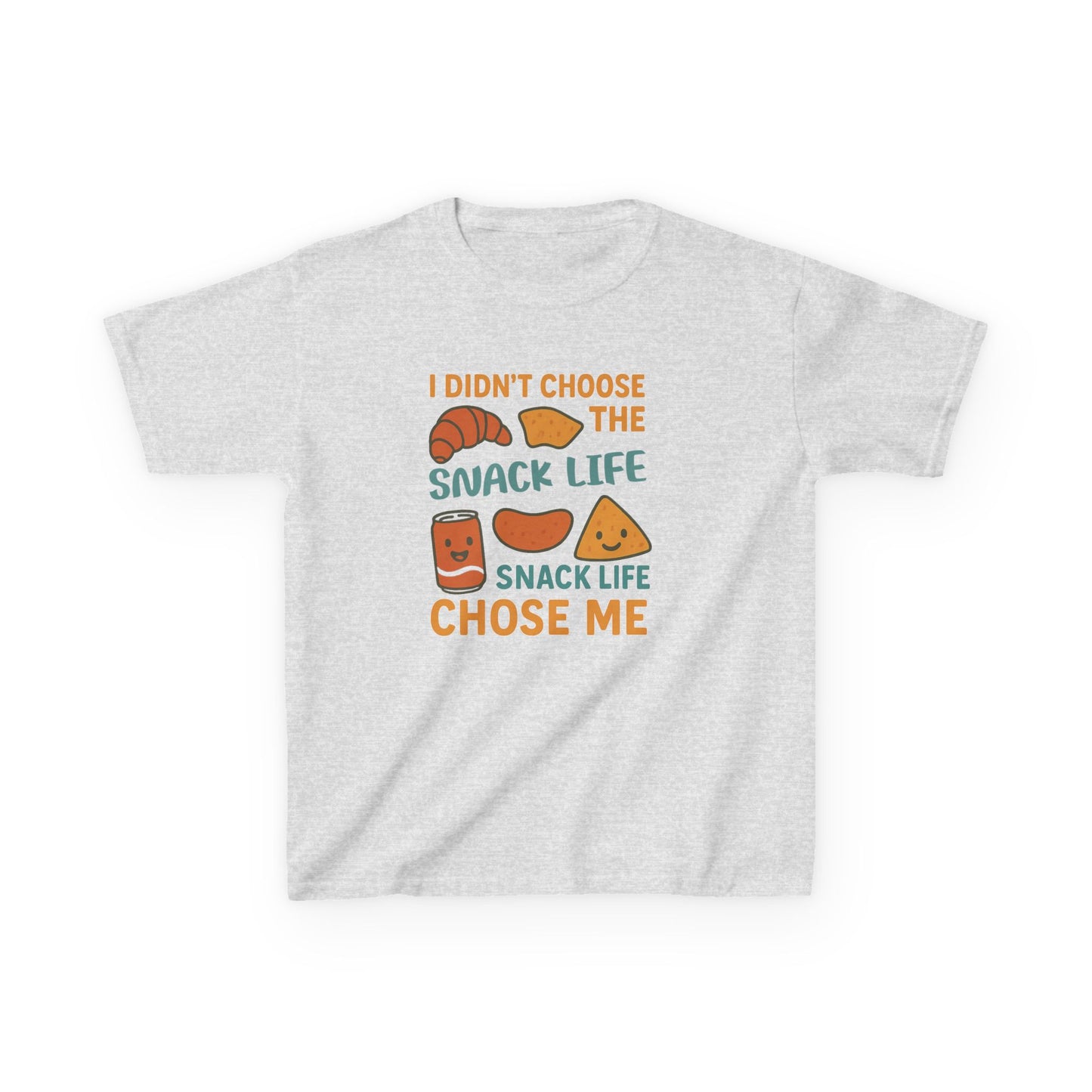 Snack Life Kids Tee, Funny Kids T-Shirt, Snack Lover Shirt, Birthday Gift for Kids, Cute Food Tee