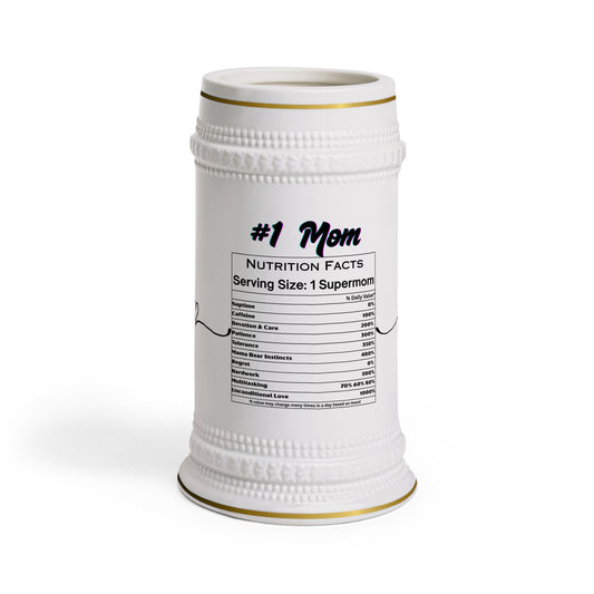 Mom Stein Mug - Unique Gift for Mother's Day, Celebrate Mom, Supermom Mug, Personalized Drinkware, Mom Appreciation