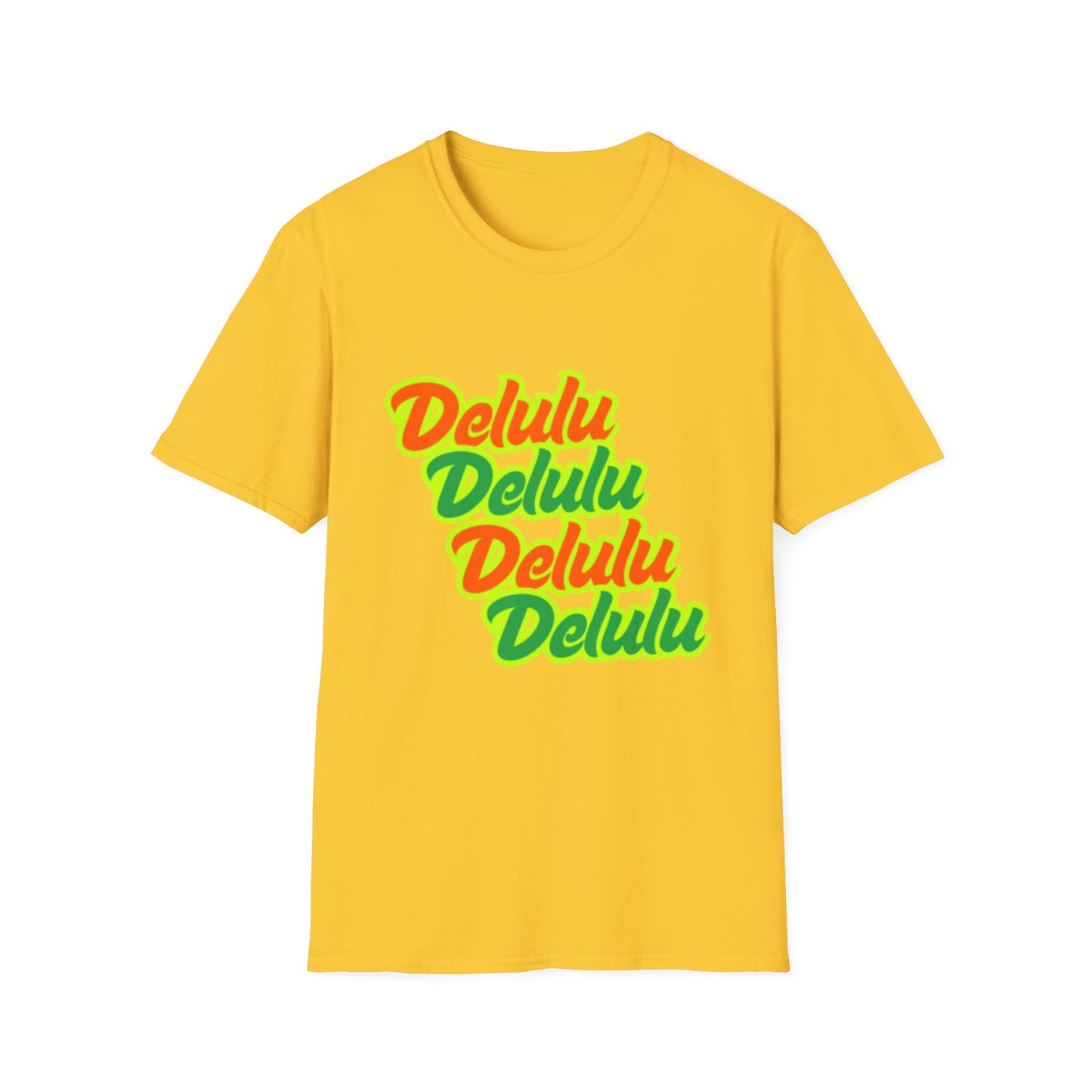 Colorful 'Delulu' Unisex Softstyle T-Shirt - Fun & Casual Fashion