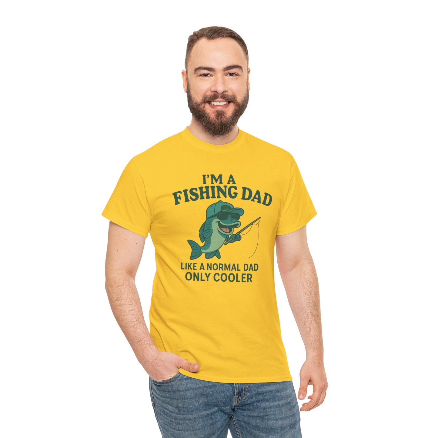 Fishing Dad Humor Tee - Perfect Gift for Father's Day, Fishing Enthusiasts, Casual Wear, Family Gatherings, Summer Fun