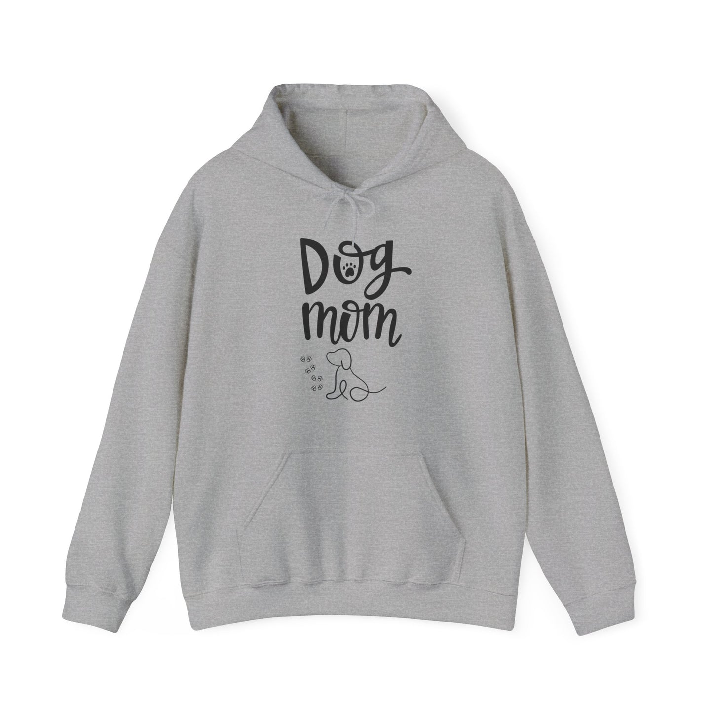 Dog Mom Hooded Sweatshirt, Cute Dog Lover Gift, Pet Owner Apparel, Cozy Sweatshirt for Dog Lovers, Animal Lover Hoodie