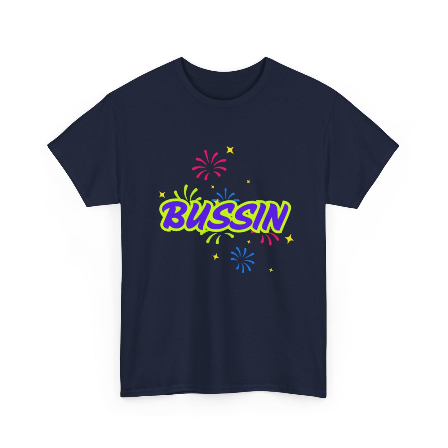 Bussin' Unisex Heavy Cotton Tee - Fun Graphic Shirt for Casual Wear