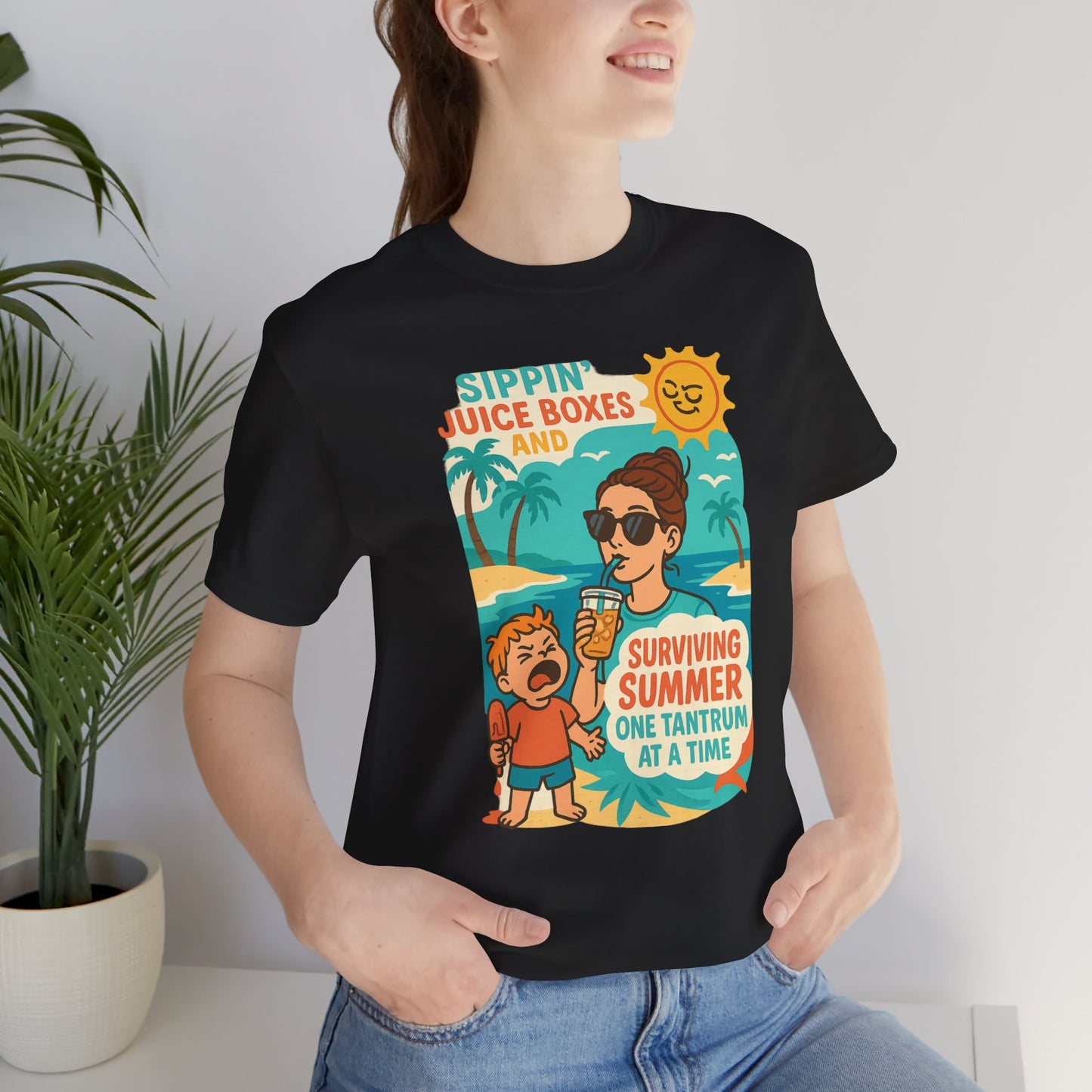 Summer Survival Tee: Fun Family Vibe, Perfect for Mommies, Beach Days, and Playdates, Gifts for Moms, Summer Apparel
