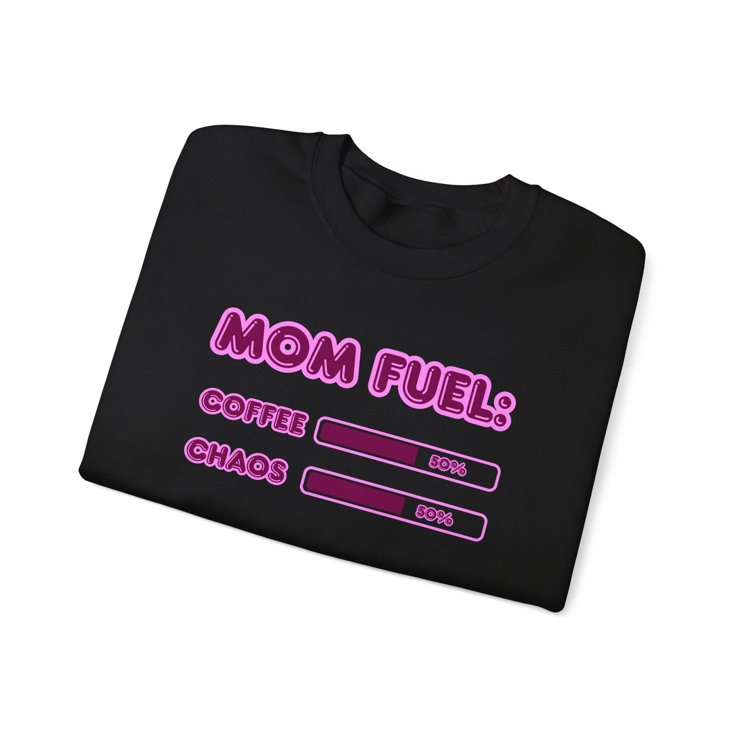 Mom Fuel Crewneck Sweatshirt - Comfortable and Fun Gift for Moms