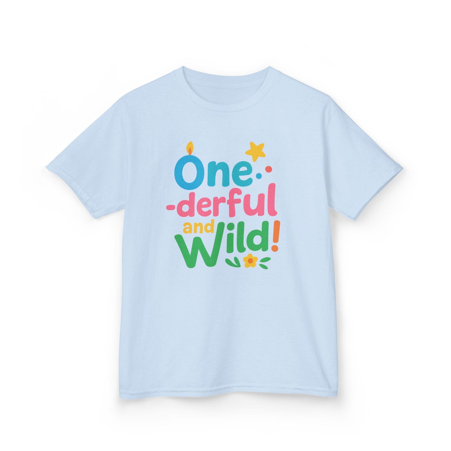One-derful and Wild Kids Tee, Fun Birthday Gift, Toddler T-Shirt, Playful Cotton Shirt, Colorful Kids Apparel