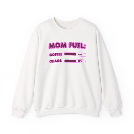 Mom Fuel Crewneck Sweatshirt - Comfortable and Fun Gift for Moms