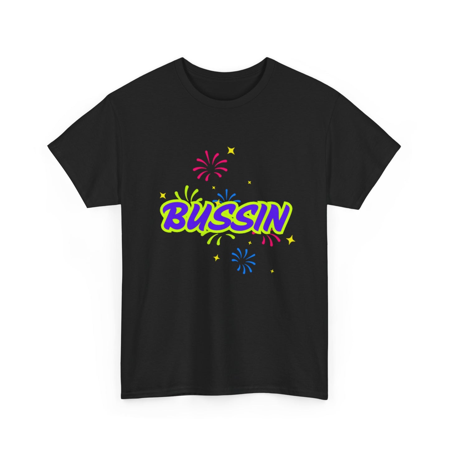 Bussin' Unisex Heavy Cotton Tee - Fun Graphic Shirt for Casual Wear