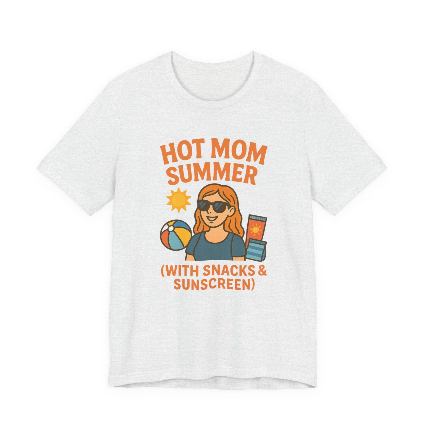 Hot Mom Summer Tee, Perfect for Summer Vacations, Mothers Day Gift, Family Outings, Beach Parties, Fun Summer Style