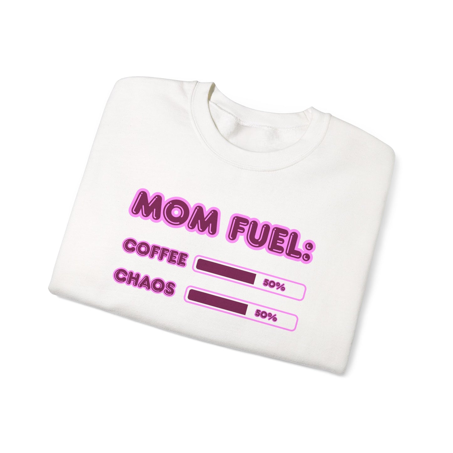 Mom Fuel Crewneck Sweatshirt - Comfortable and Fun Gift for Moms