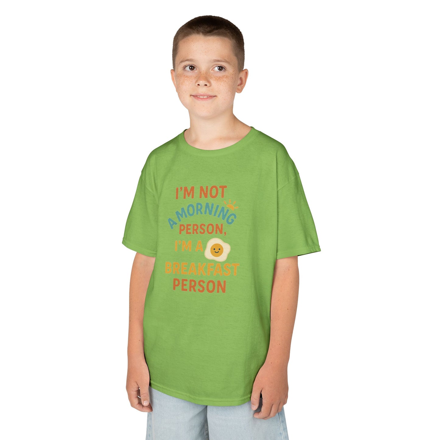 Funny Breakfast Kids Tee for Little Food Lovers, Kid's Cotton Shirt, Morning Humor Tee, Gift for Foodie Kids, Cute Toddler Outfit