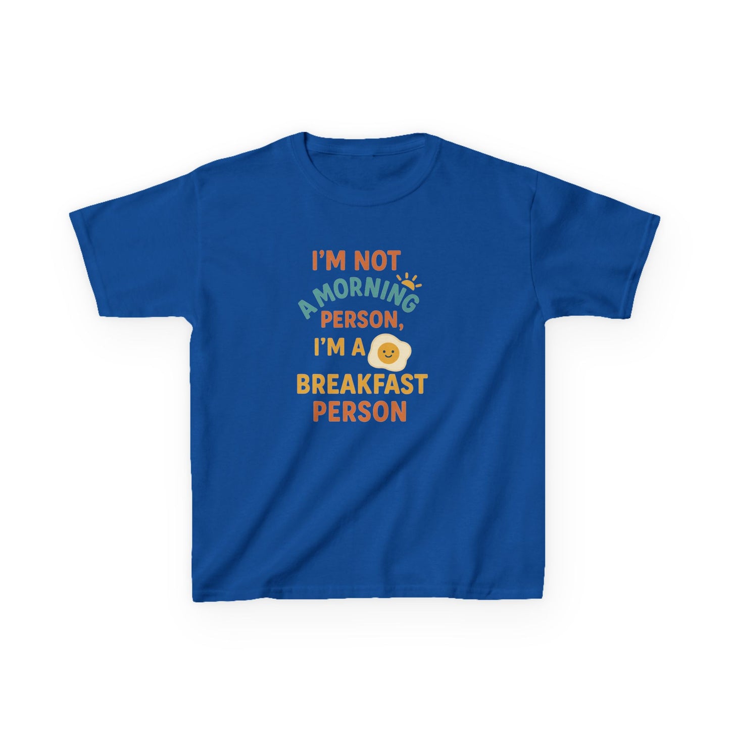 Funny Breakfast Kids Tee for Little Food Lovers, Kid's Cotton Shirt, Morning Humor Tee, Gift for Foodie Kids, Cute Toddler Outfit