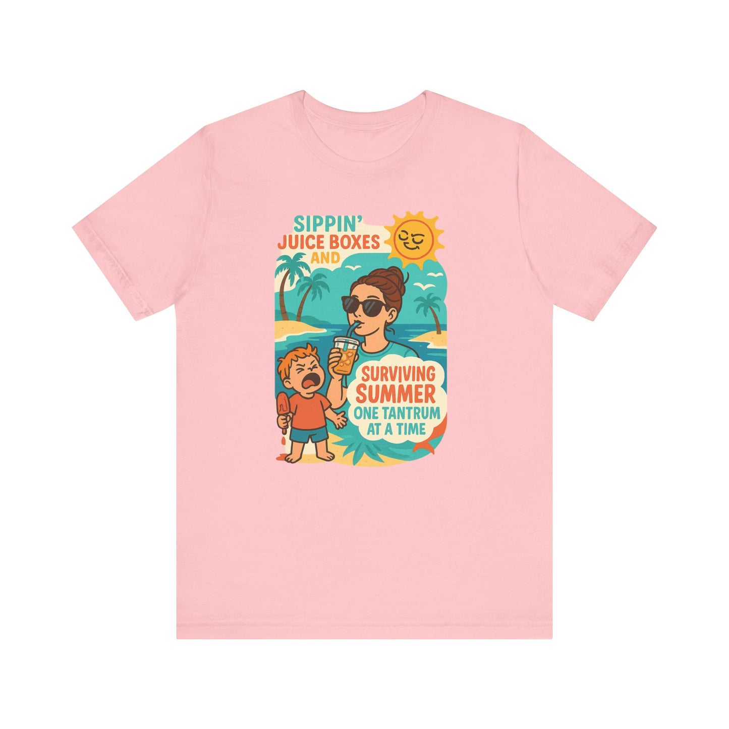 Summer Survival Tee: Fun Family Vibe, Perfect for Mommies, Beach Days, and Playdates, Gifts for Moms, Summer Apparel