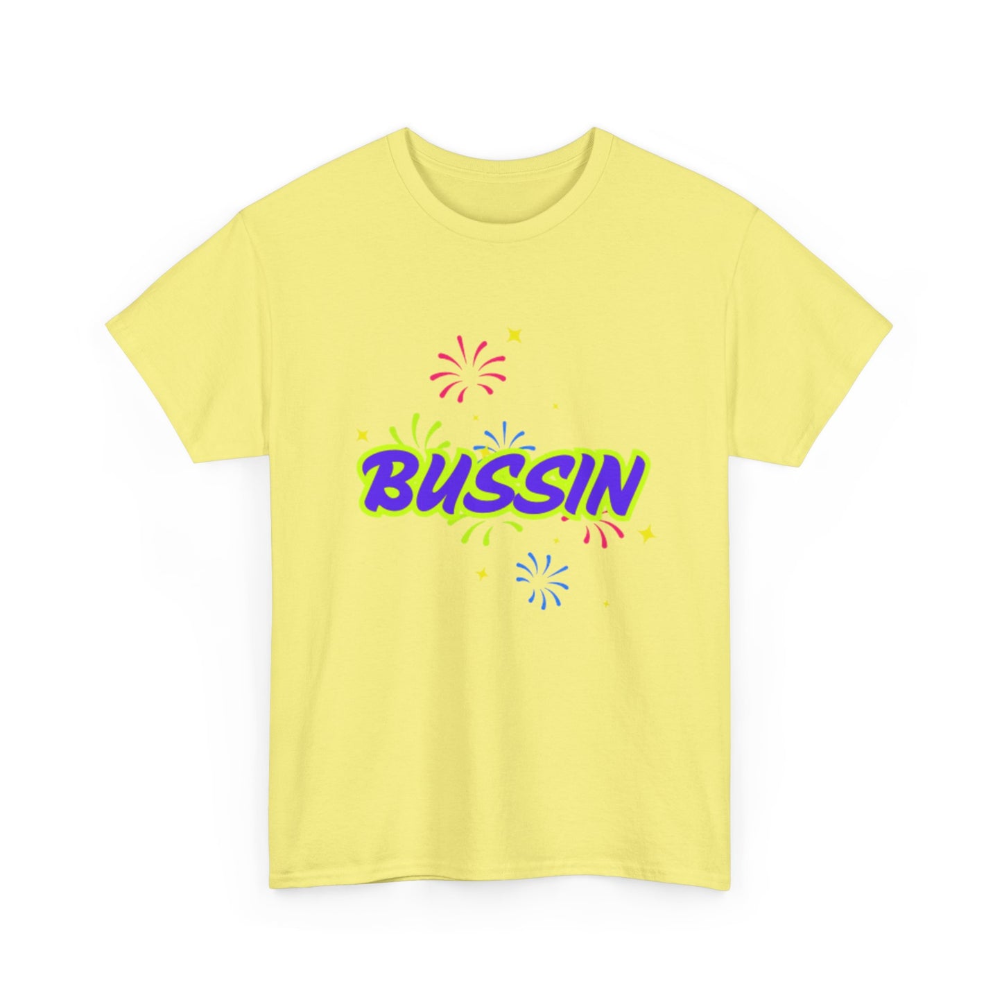 Bussin' Unisex Heavy Cotton Tee - Fun Graphic Shirt for Casual Wear
