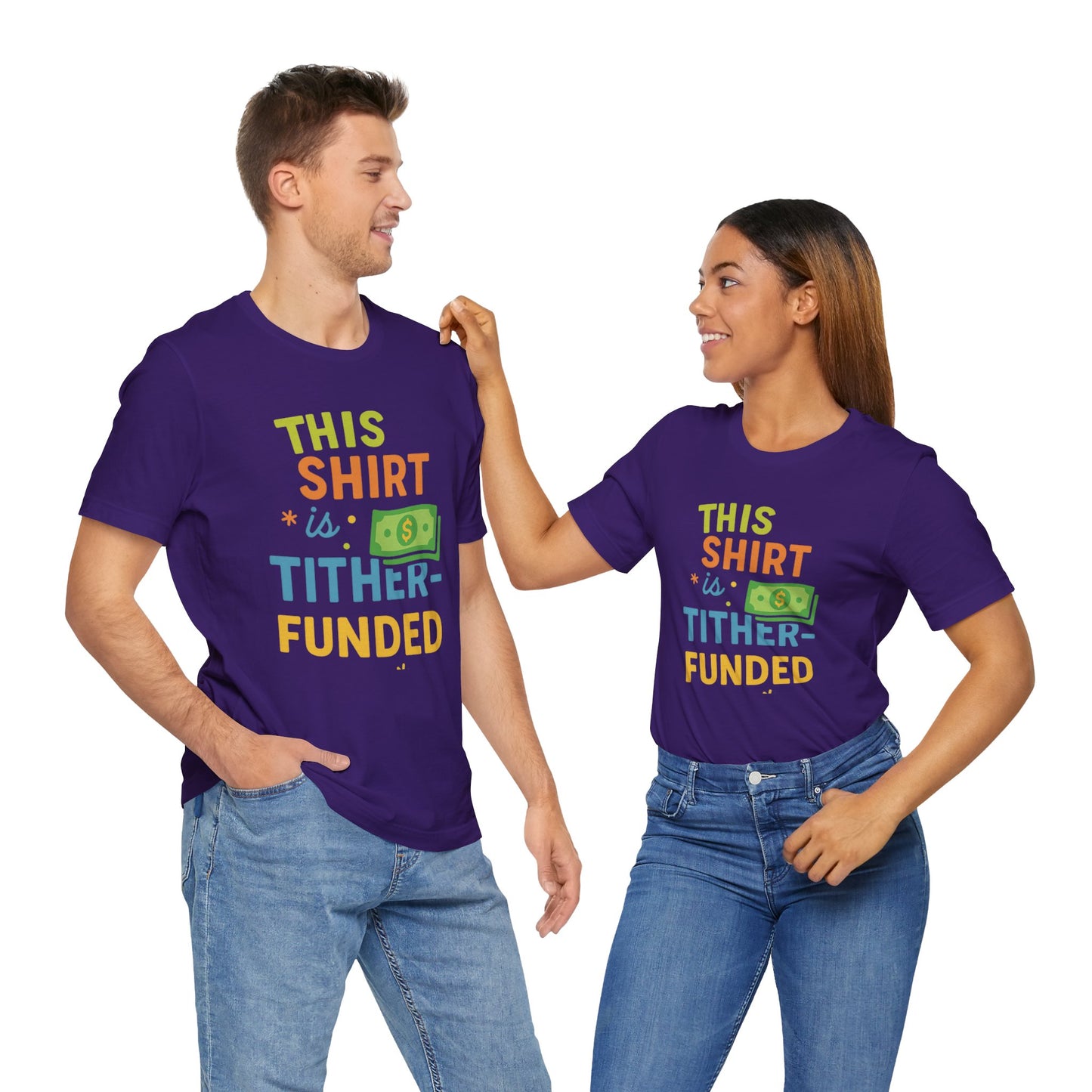 T-Shirt with Fun Funding Design, Humor Tee for Casual Wear, Unique Gift for Gamers, Great for Birthdays and Events, Playful and Stylish