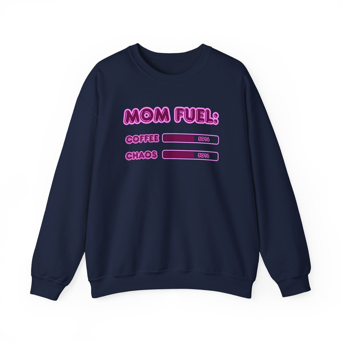 Mom Fuel Crewneck Sweatshirt - Comfortable and Fun Gift for Moms