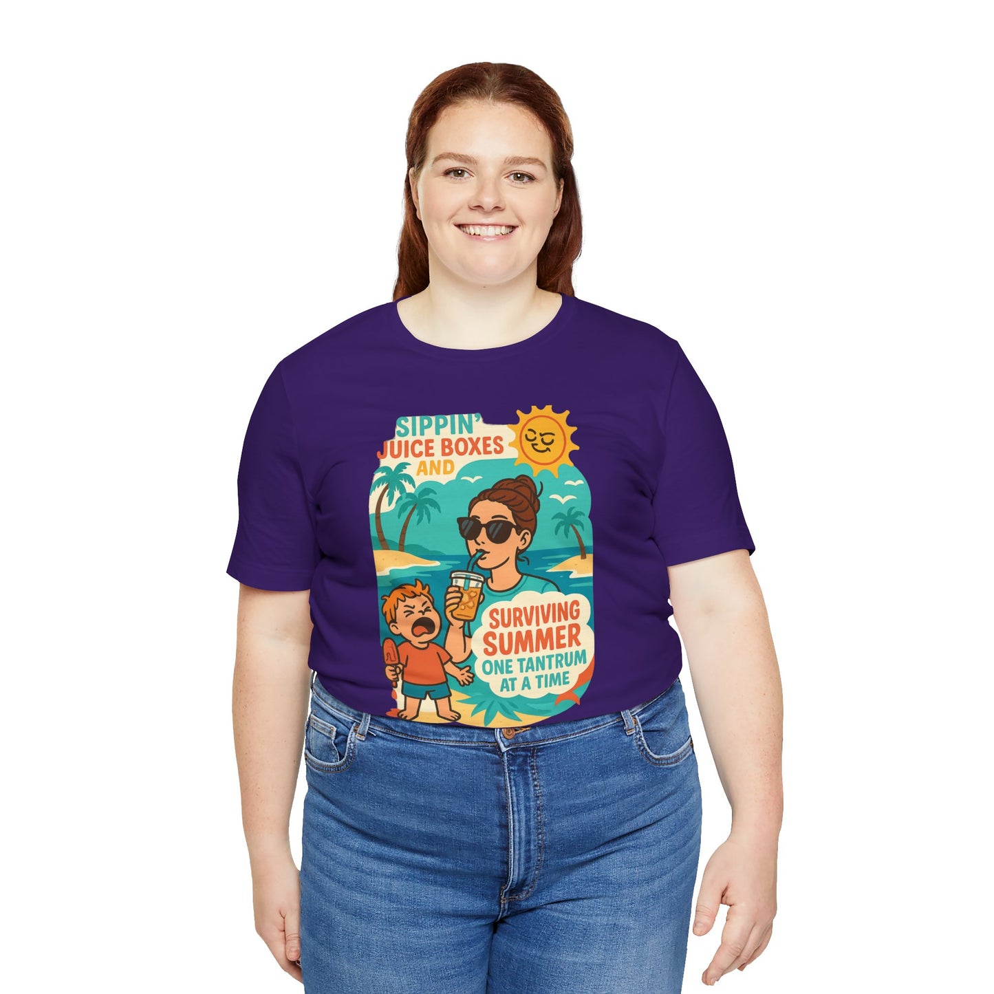Summer Survival Tee: Fun Family Vibe, Perfect for Mommies, Beach Days, and Playdates, Gifts for Moms, Summer Apparel