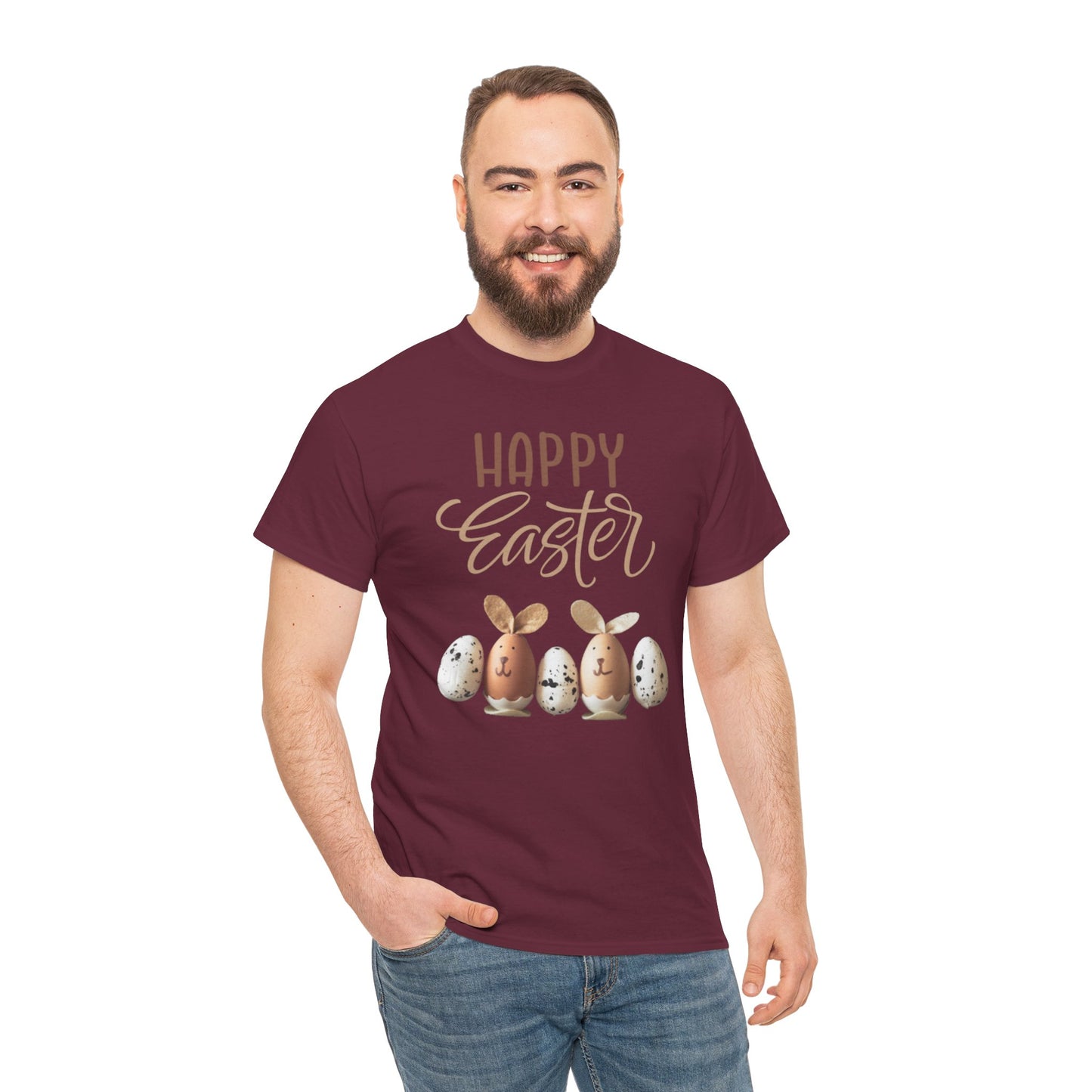 Happy Easter Unisex Heavy Cotton Tee
