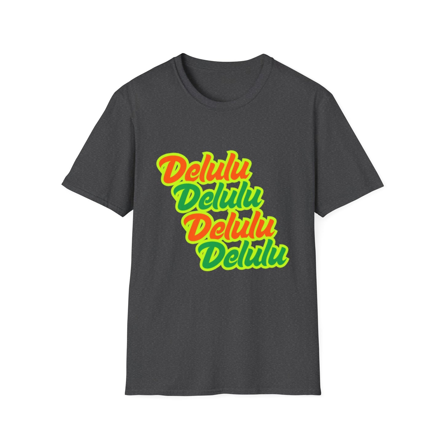 Colorful 'Delulu' Unisex Softstyle T-Shirt - Fun & Casual Fashion