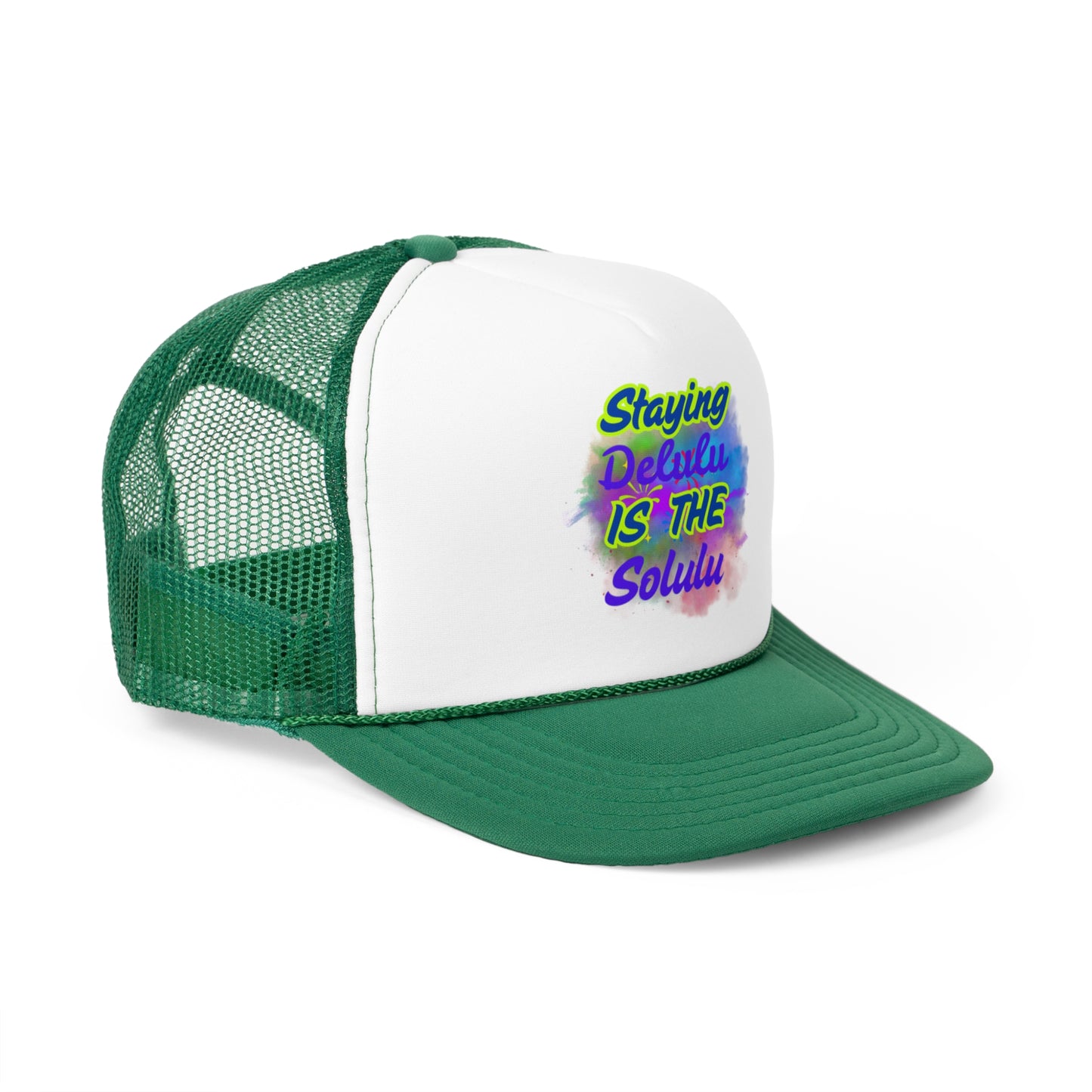 Colorful Staying Delulu Trucker Cap - Fun, Trendy Headwear for Everyday Adventures