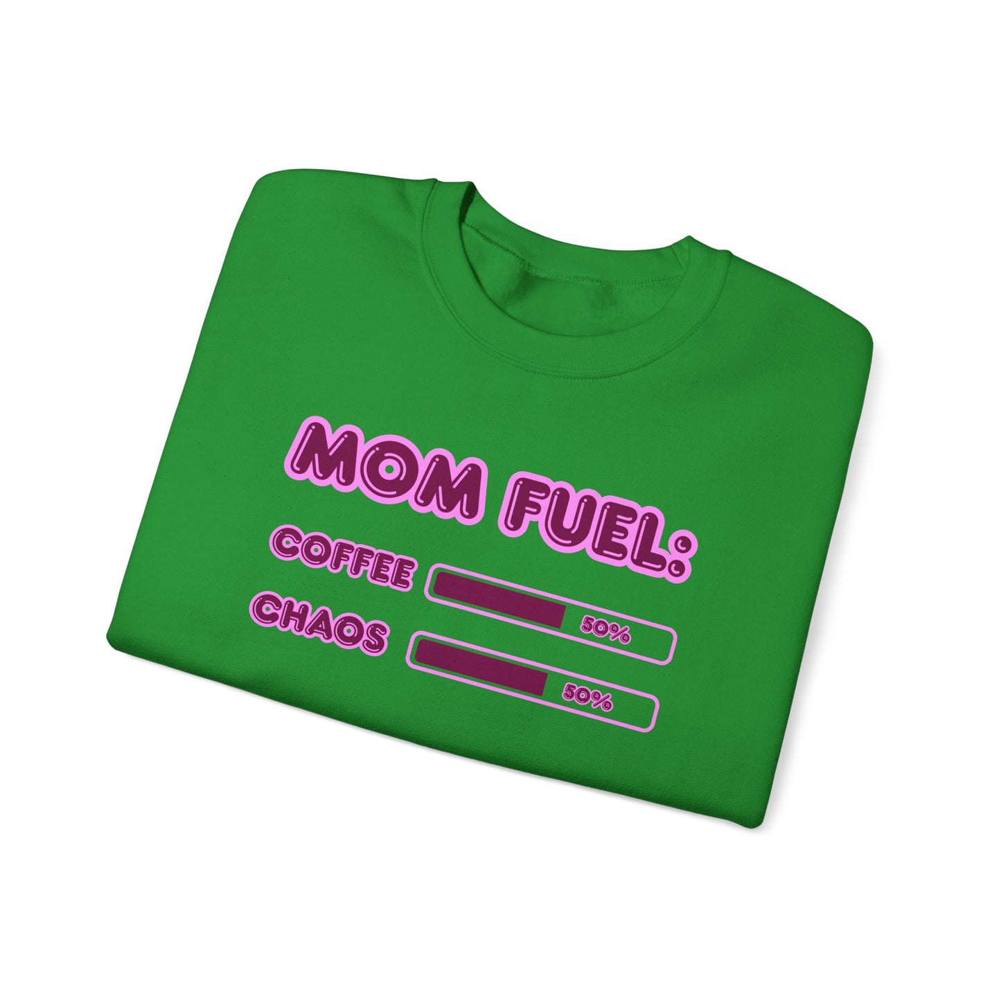 Mom Fuel Crewneck Sweatshirt - Comfortable and Fun Gift for Moms