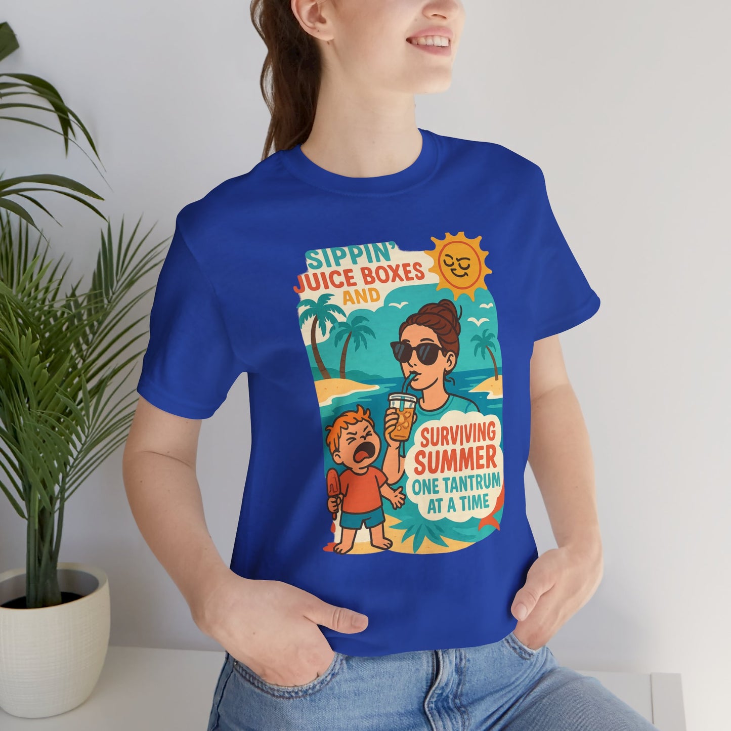 Summer Survival Tee: Fun Family Vibe, Perfect for Mommies, Beach Days, and Playdates, Gifts for Moms, Summer Apparel