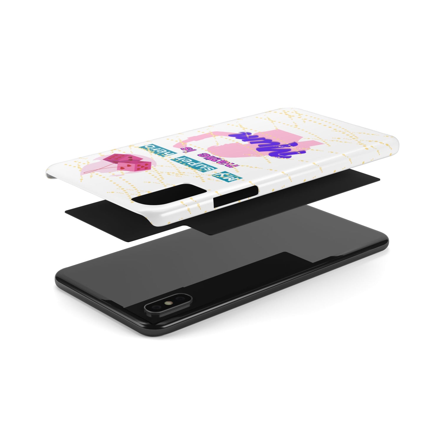Custom Slim Phone Case - 'My Super Hero Name is Mum' Design