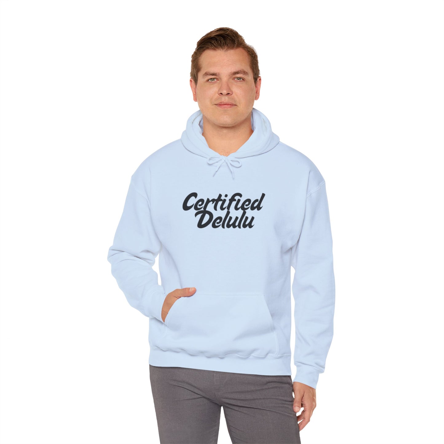Certified Delulu Unisex Hoodie - Cozy Sweatshirt for Everyday Comfort