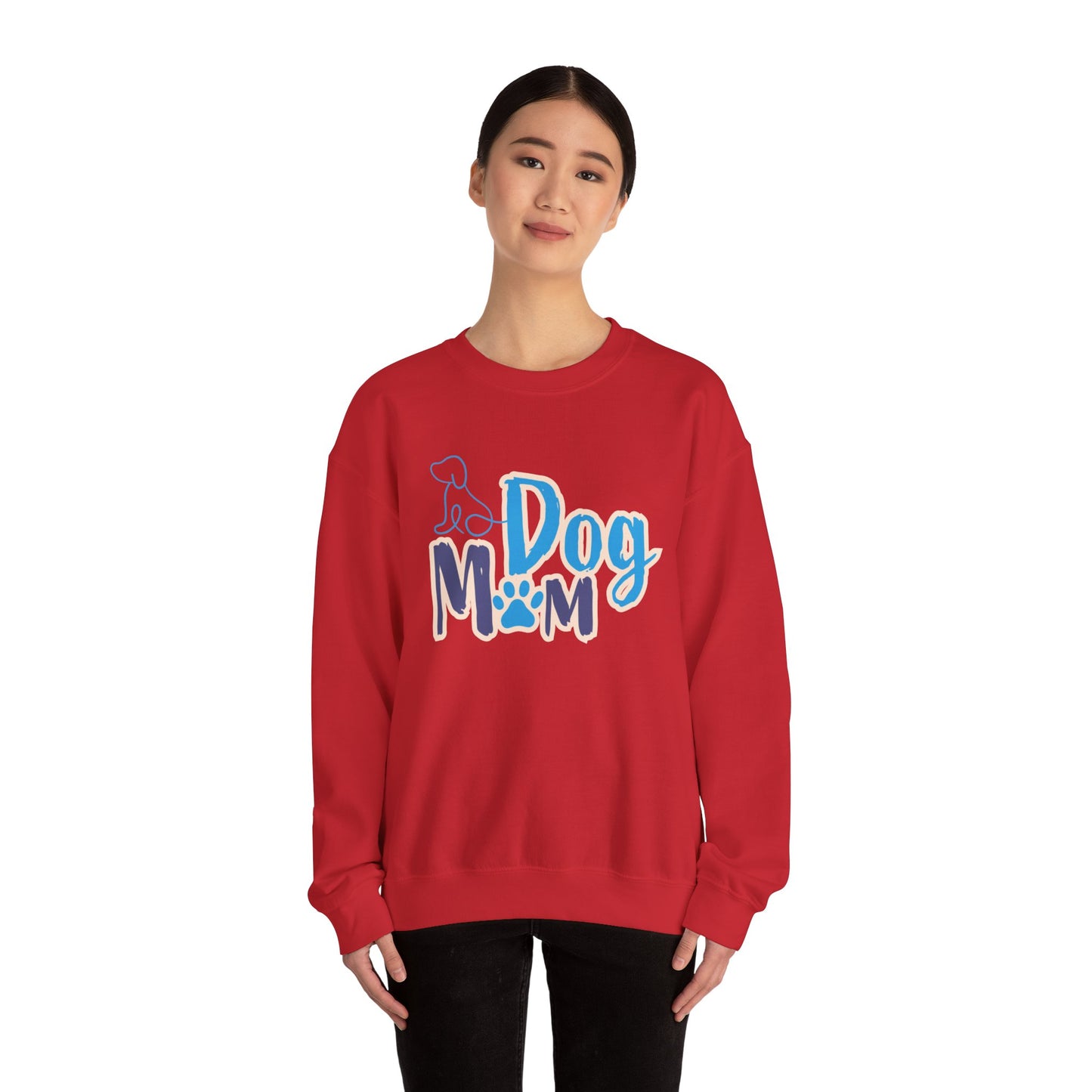 Dog Mom Sweatshirt, Unisex Dog Lover Crewneck, Pet Owner Gift, Cozy Casual Wear, Birthday & Holiday Gift for Dog Lovers