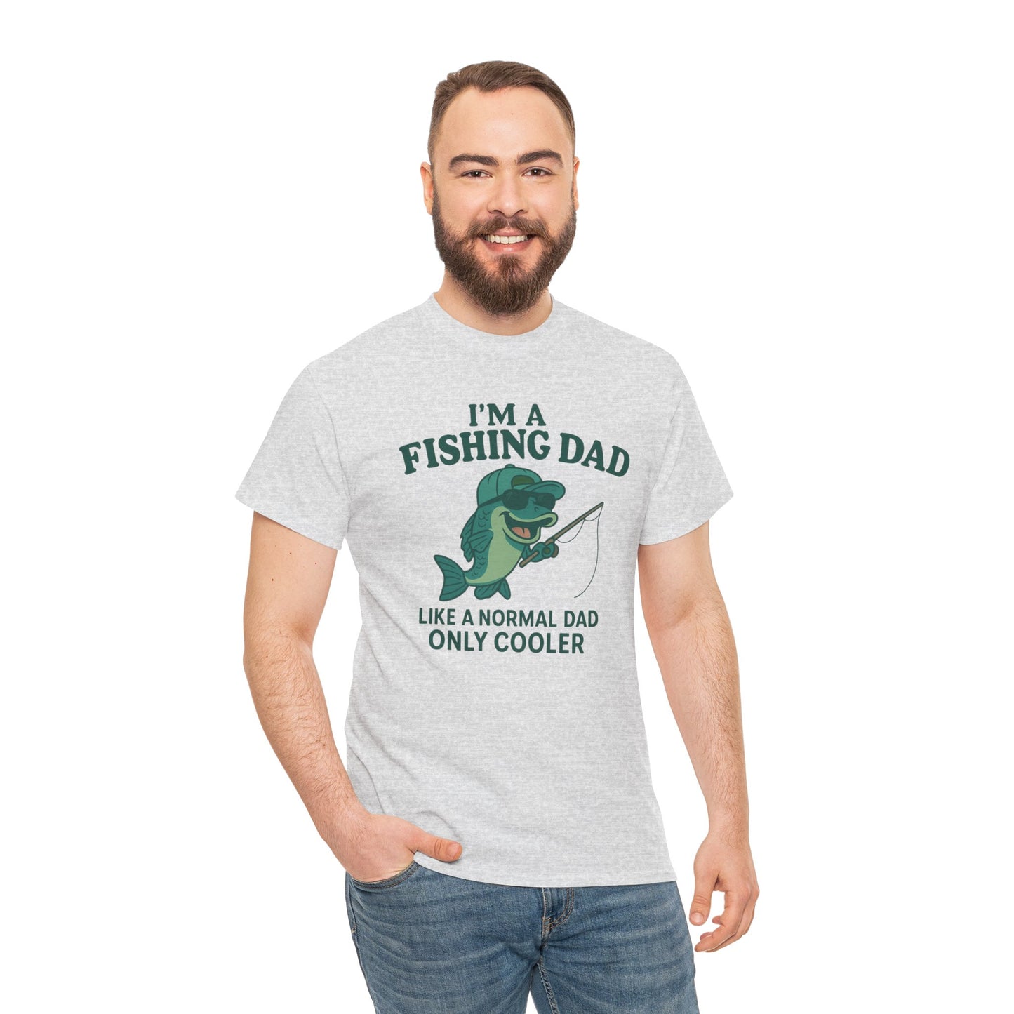 Fishing Dad Humor Tee - Perfect Gift for Father's Day, Fishing Enthusiasts, Casual Wear, Family Gatherings, Summer Fun