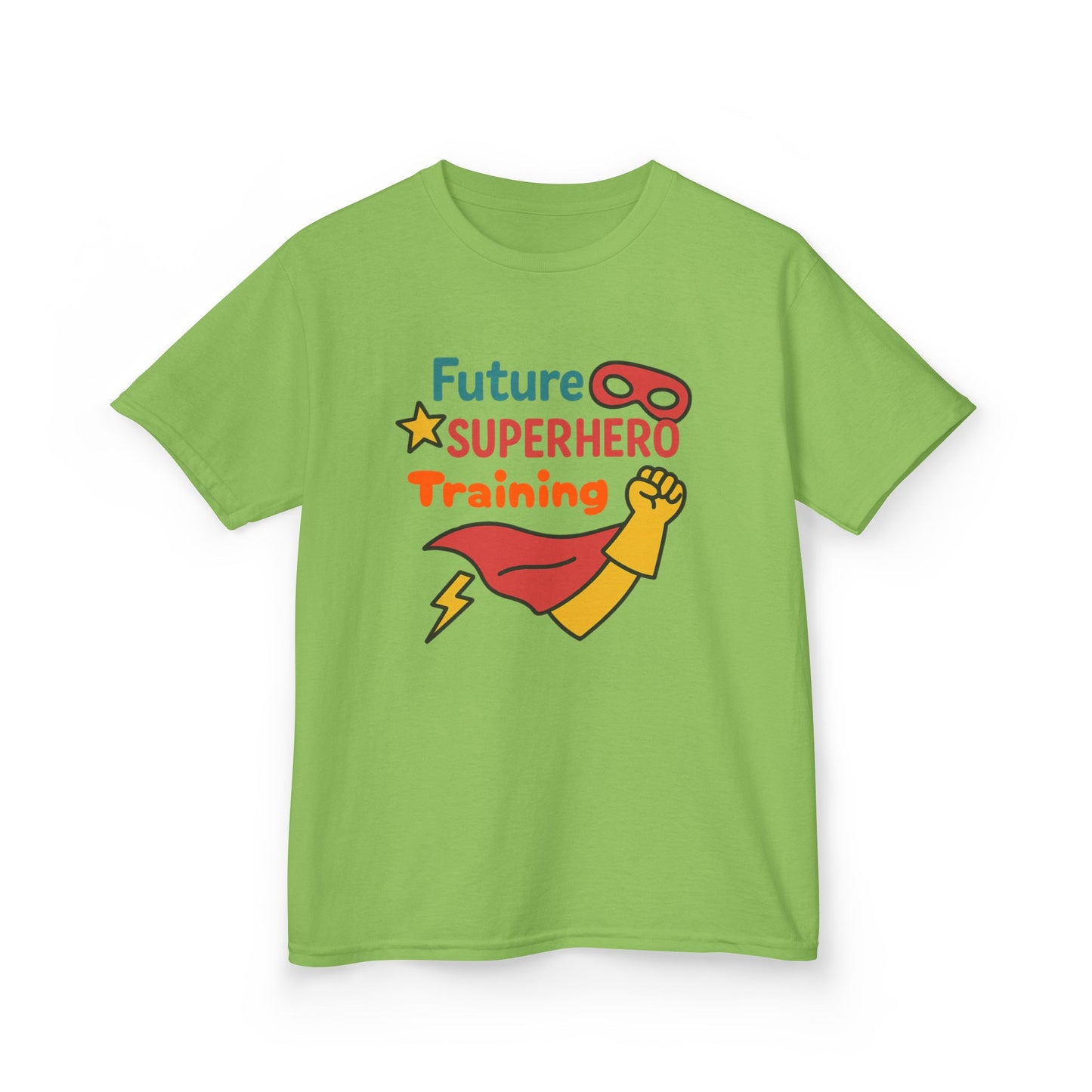 Future Superhero Kids Tee, Youth Graphic T-Shirt, Training Shirt for Kids, Fun Birthday Gift, Playful Party Outfit