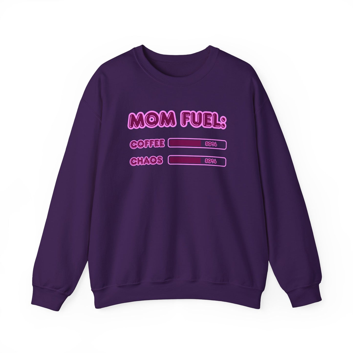 Mom Fuel Crewneck Sweatshirt - Comfortable and Fun Gift for Moms
